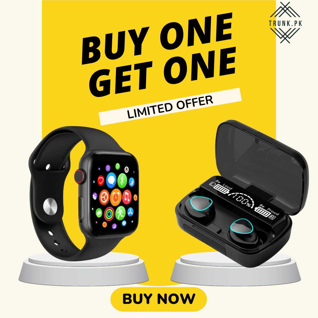 🎉 "New Year Tech Duo: Smartwatch + FREE Earbuds!" 🎁